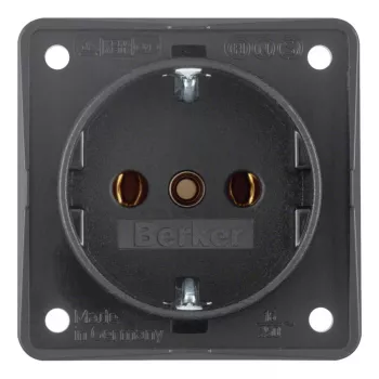 Berker Schuko Socket Outlet 941852505 Anthracite Matt