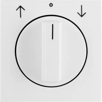 Berker 1080898900 Central Plate with Rotary Knob for Jalousie S.1/B.x Polar White