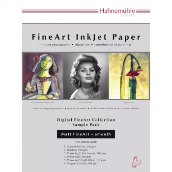 Hahnemühle Digital FineArt A4 tesztcsomag matt, sima papírok