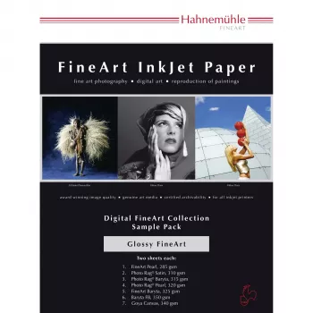 Hahnemühle Digital FineArt A4 tesztcsomag fényes papírok