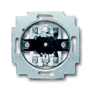 Busch-Jaeger 2723 U univerzális soros kapcsoló, 2 pólusú, 10 AX, 250 V AC, süllyesztett, metál, 6415/24