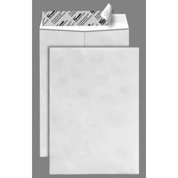 Bong Tyvek zsebes postai tasak DIN C4 ablak nélkül fehér 20 darab - 55 g/m²