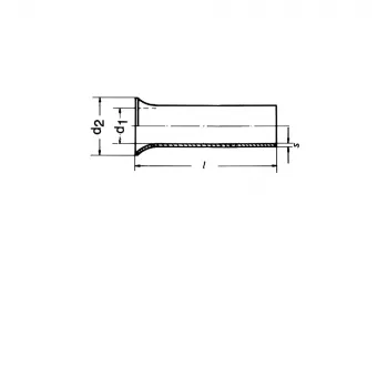Klauke 7312V Wire End Ferrule, 2.5 mm², 12 mm, Copper