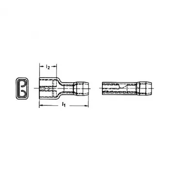 Klauke Flat Receptacle