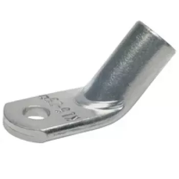 Klauke 49R1245 Tubular Cable Lug, 120 mm², Tin-Plated Copper, 45° Angled, M12 Bolt Hole