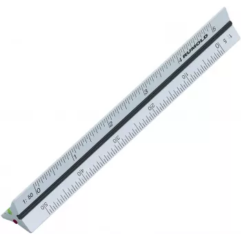 Rumold háromszögvonalzó 10,0 cm ezüst