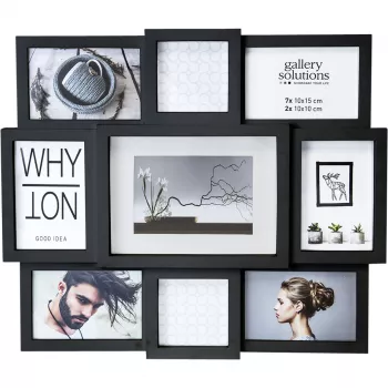 NIELSEN DESIGN Why Not Collage Black Resin Gallery képkeret 8999334