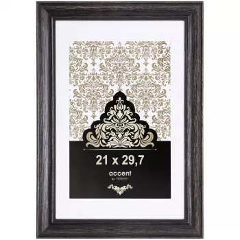NIELSEN DESIGN Accent Vintage képkeret DIN A4 21x29,7 cm fa fekete