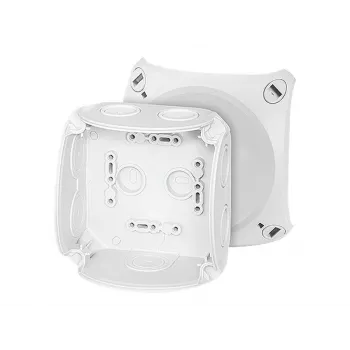HENSEL DK 0400 G kábel-elágazódoboz, szürke (RAL 7035), kapcsok nélkül