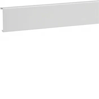 Hager SL2008029016 lábazati csatornafedél, PVC, 20x80 mm, közlekedési fehér