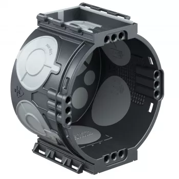 Kaiser Elektro ECON® UP1 süllyesztett készülékdoboz, légtömör, 4x3 csavardóm, 60mm átmérő, 46mm mélység, halogénmentes műanyag, IP20