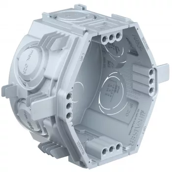Kaiser Elektro UP1 Fix süllyesztett készülékdoboz 1055-06 szorító bordákkal, 4 csavaros kupak, 60x46 mm