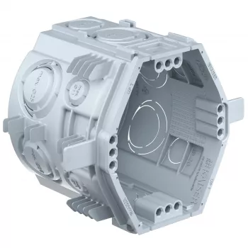 Kaiser Elektro süllyesztett készülékcsatlakozó doboz 1555-06UP1 rögzített szorító bordák 4x3