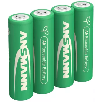 ANSMANN 4x AA 2800 mAh NiMH Rechargeable Batteries (Mignon) - 1322-0027