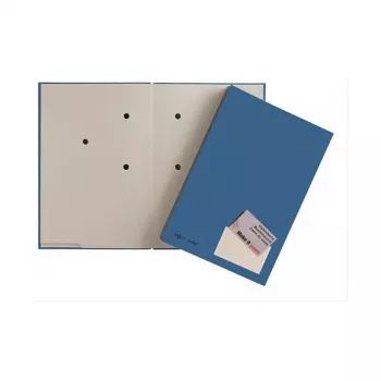 PAGNA Presentation Folder A4 Cardboard Blue Satin Portrait