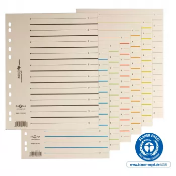 PAGNA elválasztólap A4 karton bézs 100 darab lyukasztás nélkül 180 g/m² 44063-09