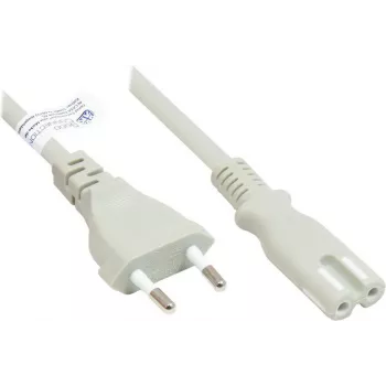 GoodConnections Euro tápkábel Euro dugó Type-C (egyenes) C7/Euro 8 csatlakozóaljzat (egyenes), szürke, 0,75 mm², 1,8 m, Good Connections® (P0370-GR018)