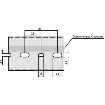 LICATEC kábelcsatorna sz 25 x ma 75 mm DIN 7640-1