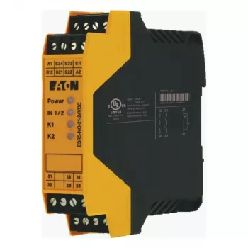 EATON ESR5-NO-21-24VDC biztonsági relé vészleállítás 24V DC 2NO+1NC DIN-sín