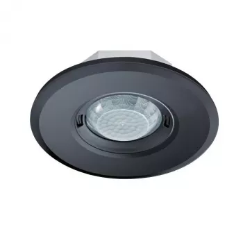 ESYLUX MD-FLAT 360i/8 ROUND BLACK mennyezeti PIR mozgásérzékelő 360° 8m jelenlét 24m mozgás