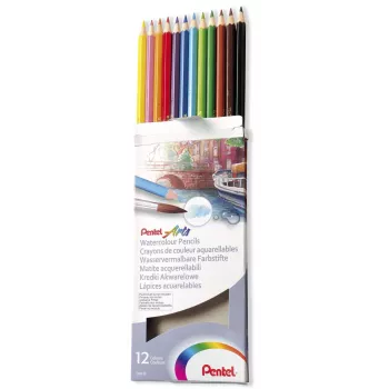 Pentel Arts akvarellceruzák vegyes színekben