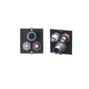Bachmann moduláris előlap Snap-In - 2x RCA, Mini-DIN 4 pólusú