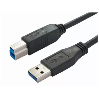 Bachmann 917.1203 USB 3.2 Gen 1 kábel - USB A - USB B - 3 m - fekete
