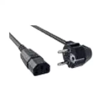 Bachmann H05VV-F 3G1.5 tápkábel CEE 7/7 - C13, 1,5 m, fekete