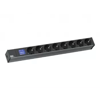 Bachmann BN0500 19 inch 1U 8x Schuko PDU 2 m Schuko dugó 230V 16A