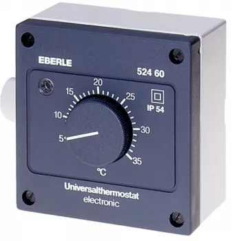 Eberle Controls AZT-A 524 510 szobatermosztát - fekete - IP54 - 5-35°C - 230V AC