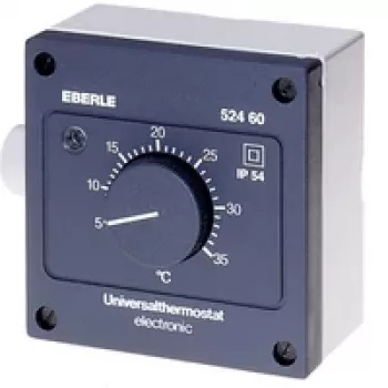 Eberle Controls AZT-A 524 510 szobatermosztát - fekete - IP54 - 5-35°C - 230V AC