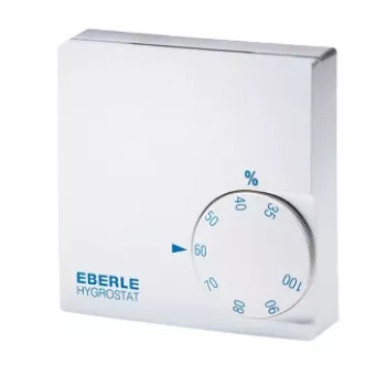 Eberle Controls HYG-E 6001 elektronikus szobahigrosztát, fehér, forgatógomb, 35-100% RH, IP30