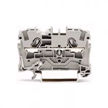 WAGO 2004-1201 átmenő kapocs, 2 vezetékes, 800 V, 32 A, szürke, 6,2 mm szélesség, CAGE CLAMP