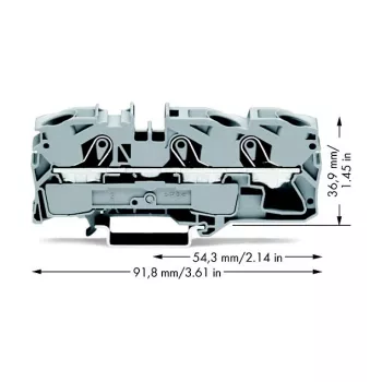 WAGO 2016-1301 átmenő sorkapocs - 12 mm - 91,8 mm - 36,9 mm - 800 V