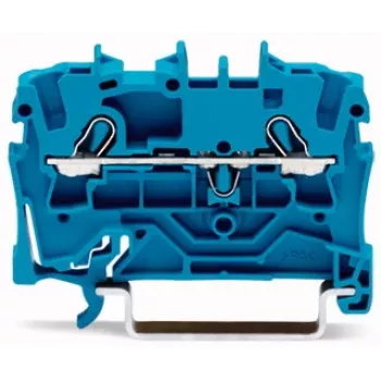 WAGO 2002-1204 4 vezetékes Push-in sorkapocsblokk, 2,5 mm², 800 V, szürke