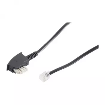 ShiverPeaks S-Impuls Telephone Cable - TAE-N (S) to RJ-11 (2-pin) - 3 m - White