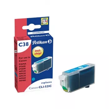 Pelikan tintapatron Canon CLI-521C ciánkékhez