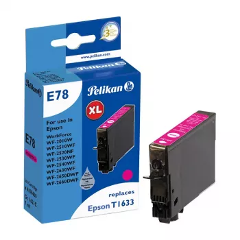 Pelikan kompatibilis tintapatron Epson T1633 bíborvörös (3,1 ml) - 1 darabos csomag