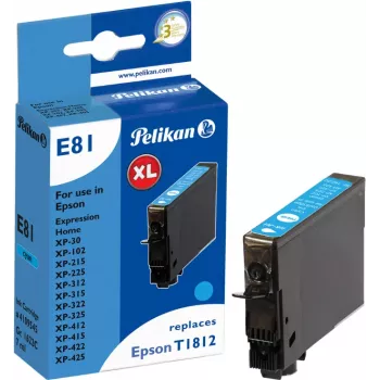 Pelikan kompatibilis tintapatron Epson T1812 ciánkék 4,6 ml 180 oldal