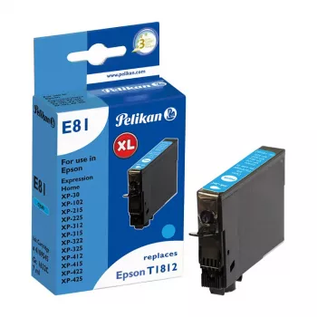 Pelikan kompatibilis tintapatron Epson T1812 ciánkék 4,6 ml 180 oldal