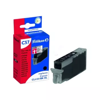 Pelikan kompatibilis tintapatron Canon CLI-551BK XL fekete nagy kapacitás