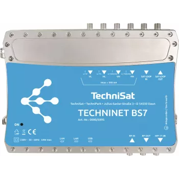 TechniSat TechniNet BS7 digitális 16-szoros kompakt fejállomás DVB-S(2) / DVB-C (0000/5995)