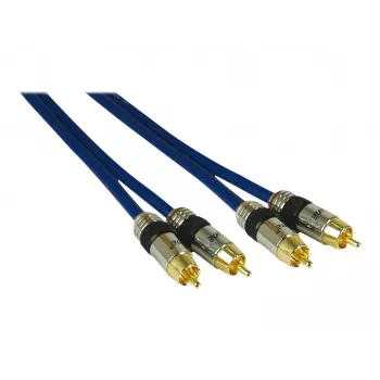 Kindermann audiokábel RCA dugó RCA dugóra