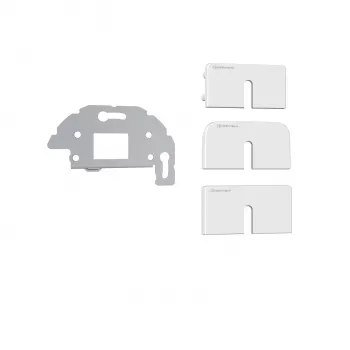 Kindermann Konnect Design Click kábelkivezető keret pure white RAL 9010 2 portos keystone
