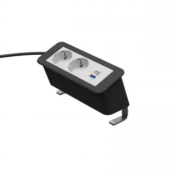 Kindermann CP Office Desk 3 foglalatos 2x aljzat 1x USB PD (7550000132)