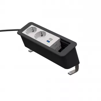 Kindermann CP Office Desk tápmodul 4-es 2x Schuko 1x USB-C PD 60W (7550000232)