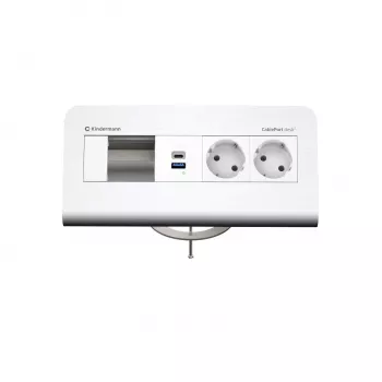 Kindermann CP desk² 80 4 foglalatos 2x táp USB asztali csatlakozópanel