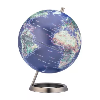 TROIKA Globe 23.5 Degrees (G2507-P2P2/CB) - asztali földgömb papírnehezék, króm talp, 60mm
