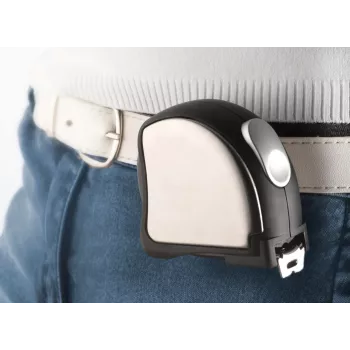 TROIKA ACCURATE mini mérőszalag 2m/6ft kulcstartó króm