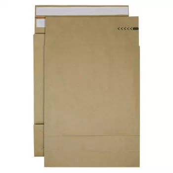 Bong hajtott postai tasak e-Green kb. DIN C3 ablak nélkül barna 12,0 cm hajtással 200 darab